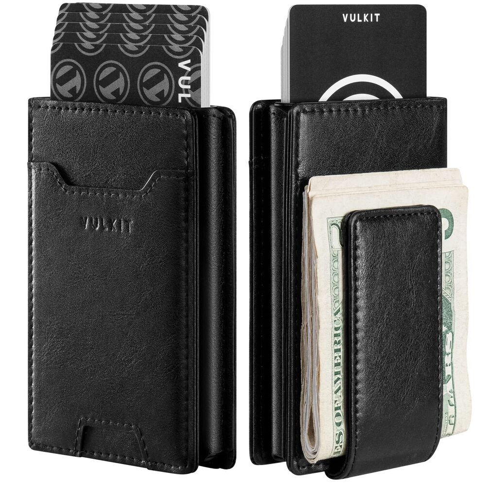 5510 Money Clip Wallet Pop Up Card Holder RFID Protection Leather Wallet